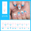 12 Sizes-24 Pcs Press On Nails C1175