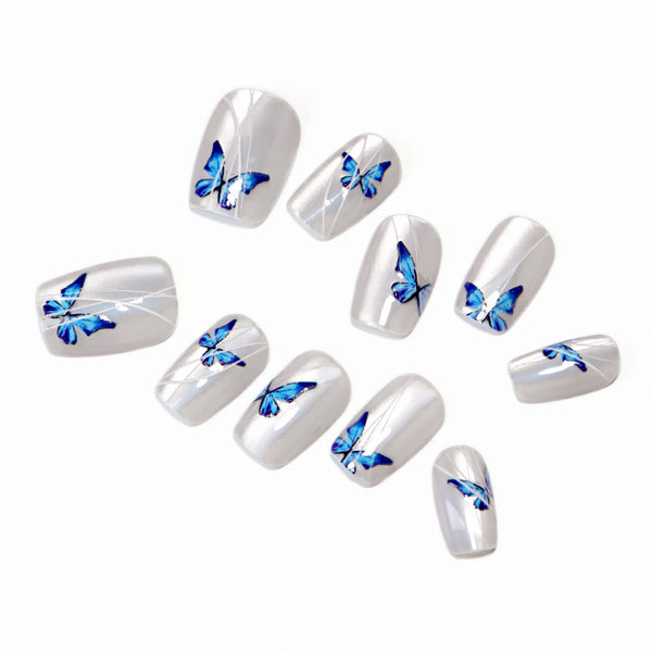 12 Sizes-24 Pcs Press On Nails SP123