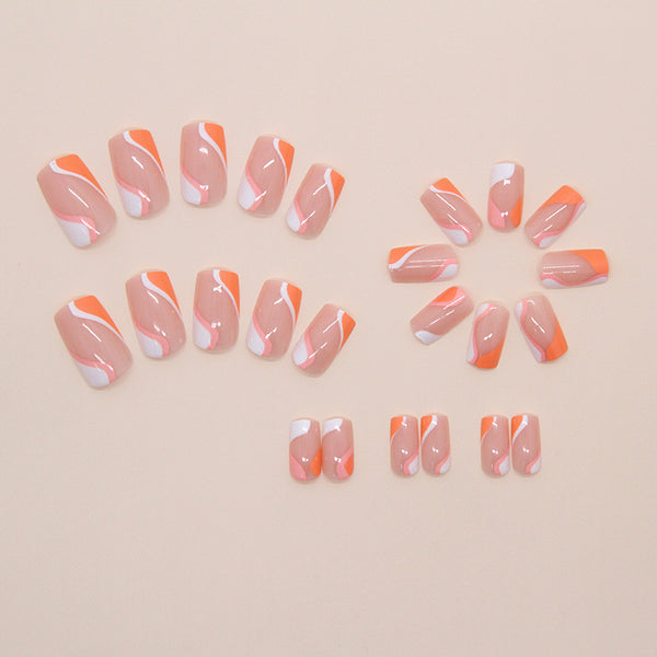 12 Sizes-24 Pcs Press On Nails W1865