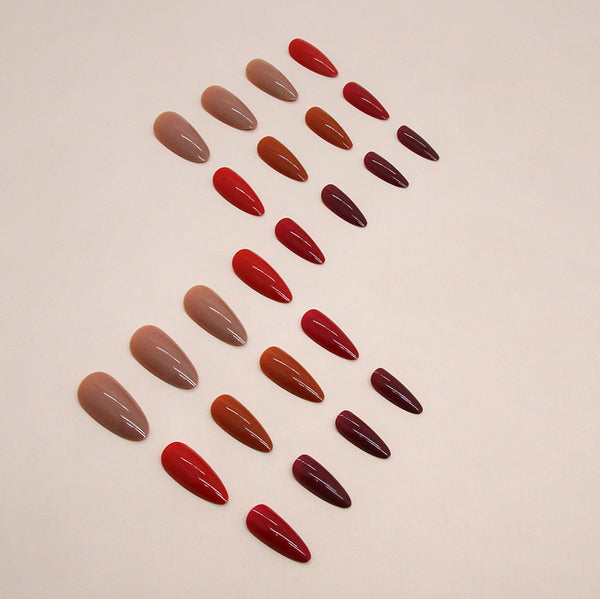 12 Sizes-24 Pcs Press On Nails W1472