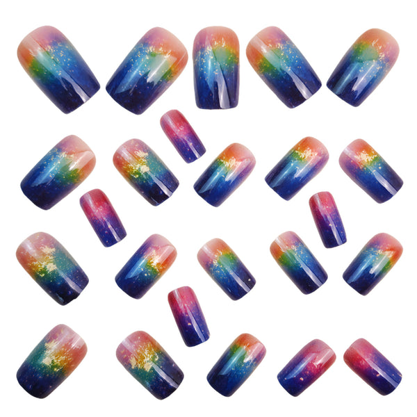 12 Sizes-24 Pcs Press On Nails Y1514