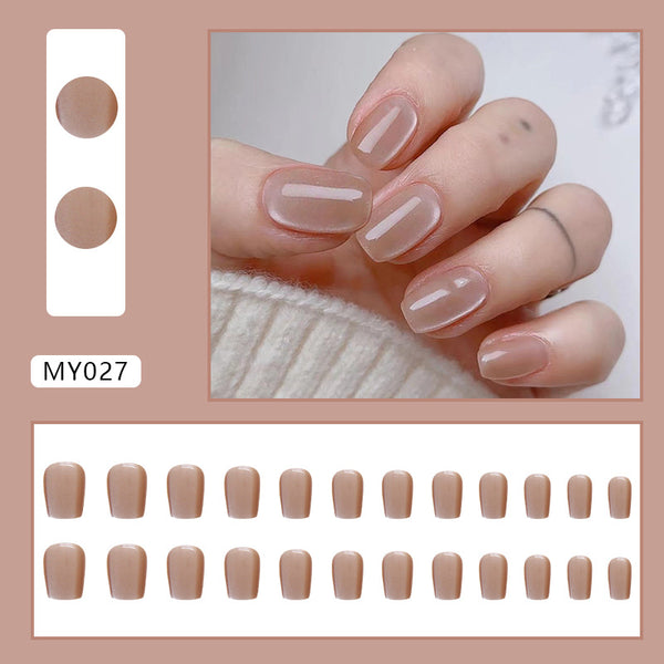 12 Sizes-24 Pcs Press On Nails MY027