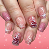12 Sizes-24 Pcs Press On Nails C1286