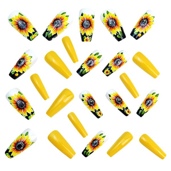 12 Sizes-24 Pcs Press On Nails Y1093