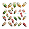 12 Sizes-24 Pcs Press On Nails Y1251