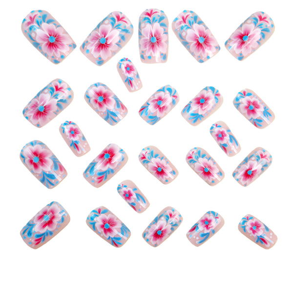 12 Sizes-24 Pcs Press On Nails Y1647