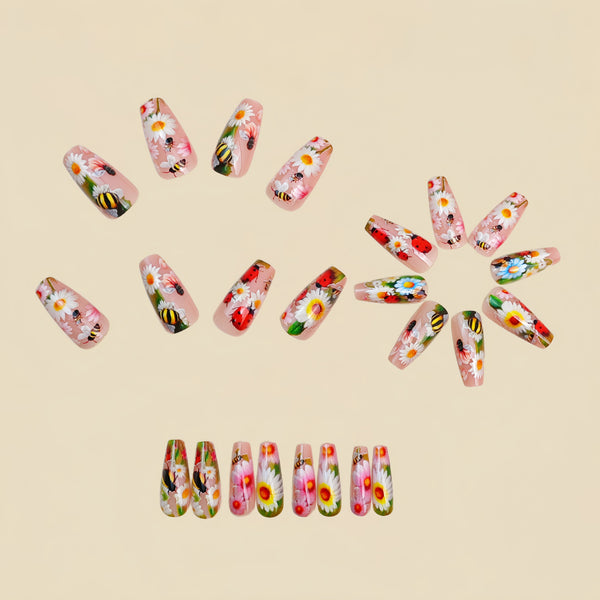 12 Sizes-24 Pcs Press On Nails Y1911