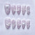 12 Sizes-24 Pcs Press On Nails JP3886