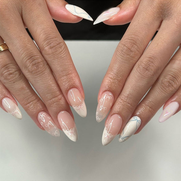 12 Sizes-24 Pcs Press On Nails W1642