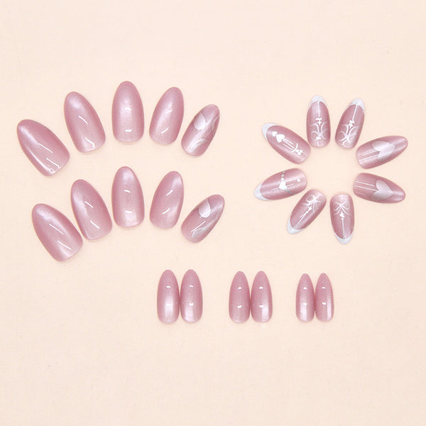 12 Sizes-24 Pcs Press On Nails W1936