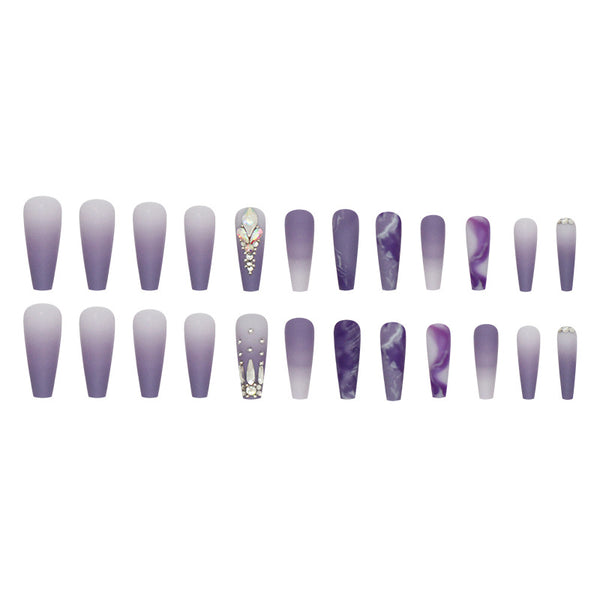 12 Sizes-24 Pcs Press On Nails Z832