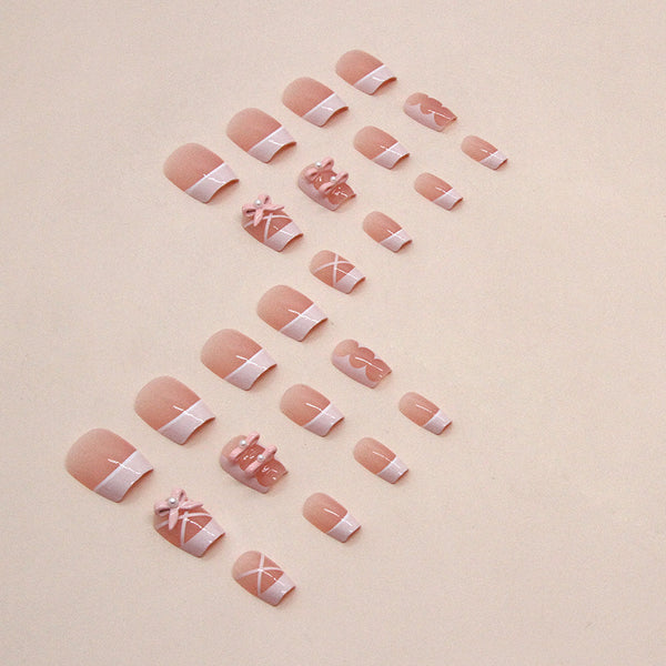 12 Sizes-24 Pcs Press On Nails Z771