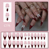 12 Sizes-24 Pcs Press On Nails C776