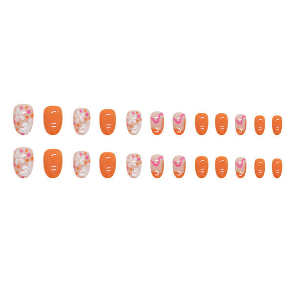 12 Sizes-24 Pcs Press On Nails W1083