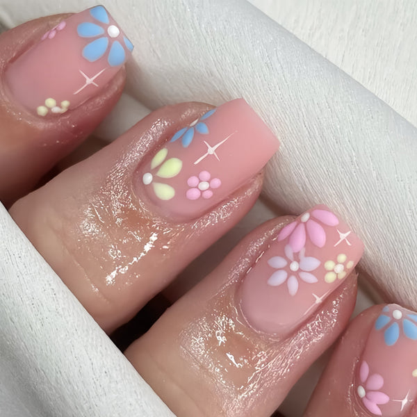 12 Sizes-24 Pcs Press On Nails Y119