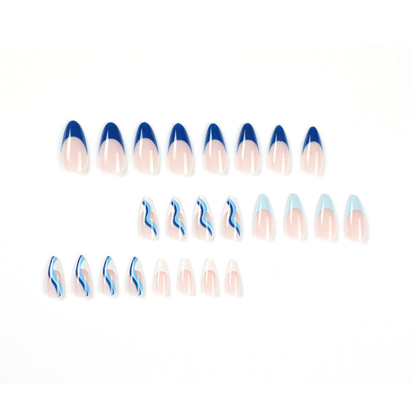 12 Sizes-24 Pcs Press On Nails JP1938