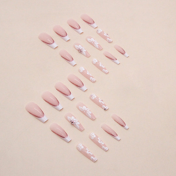 12 Sizes-24 Pcs Press On Nails Z680
