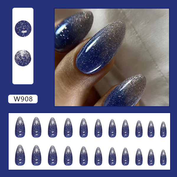12 Sizes-24 Pcs Press On Nails W908