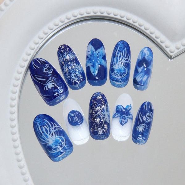 30 Pcs Press On Nails W2097
