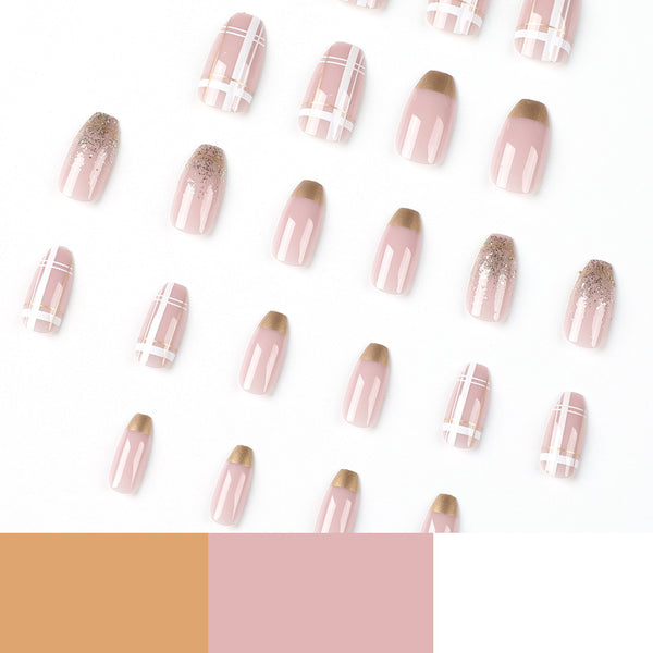 12 Sizes-24 Pcs Press On Nails JP2120