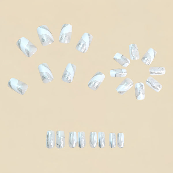 12 Sizes-24 Pcs Press On Nails Y996