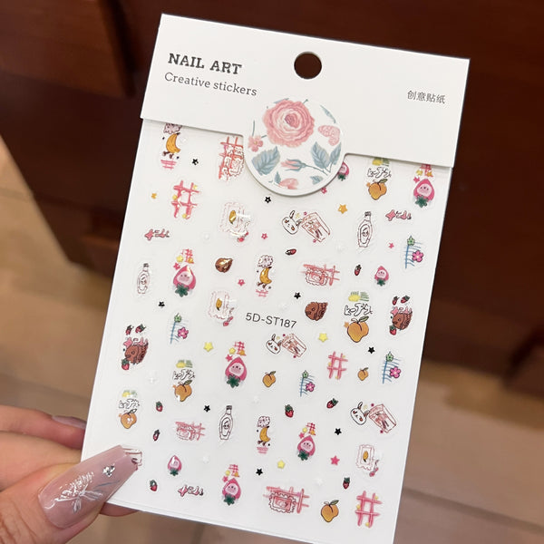 5D Nail Art Sticker 5DST187