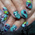 12 Sizes-24 Pcs Press On Nails C1117
