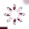 12 Sizes-24 Pcs Press On Nails C1357