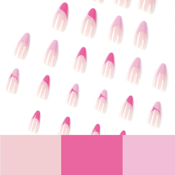 12 Sizes-24 Pcs Press On Nails JP1936