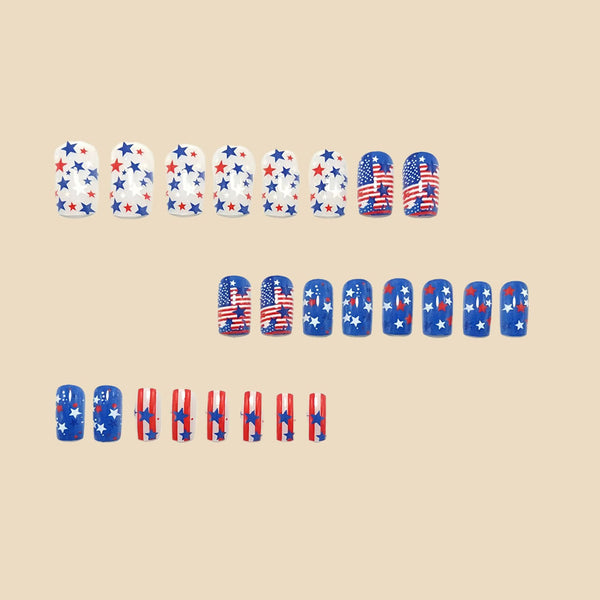 12 Sizes-24 Pcs Press On Nails Y2011