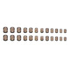 12 Sizes-24 Pcs Press On Nails W1429