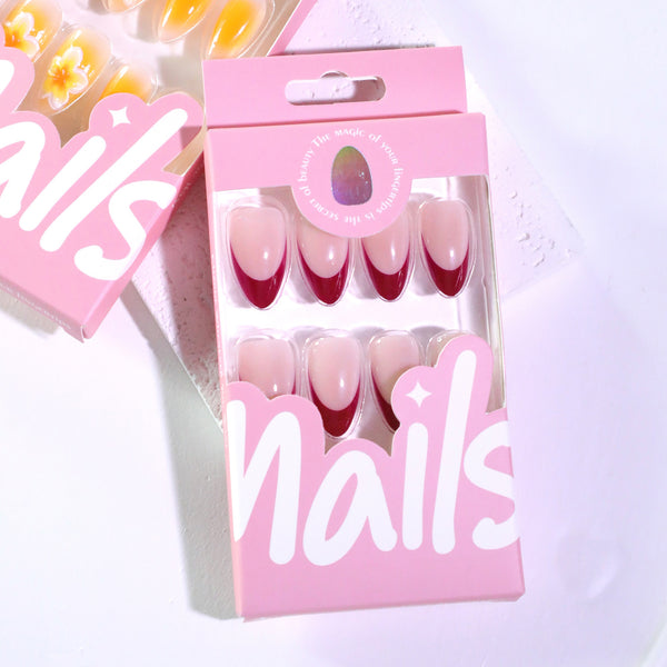 12 Sizes-24 Pcs Press On Nails JL0666