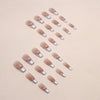 12 Sizes-24 Pcs Press On Nails Z746