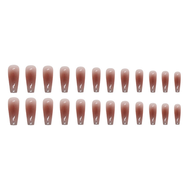 12 Sizes-24 Pcs Press On Nails R808
