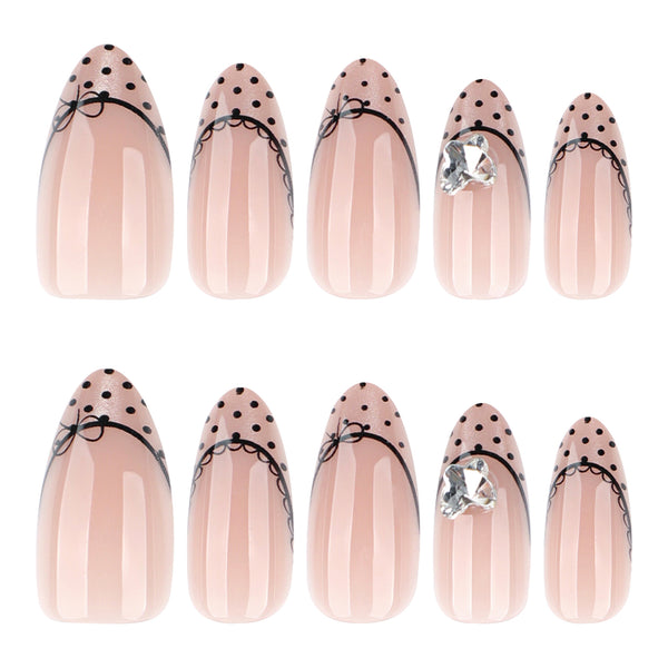 12 Sizes-24 Pcs Press On Nails JL0686
