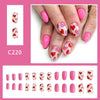 12 Sizes-24 Pcs Press On Nails C220