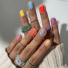 12 Sizes-24 Pcs Press On Nails C375