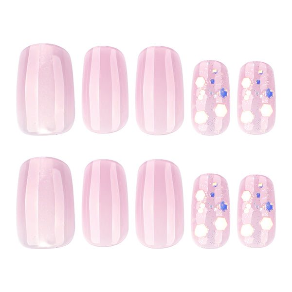 12 Sizes-24 Pcs Press On Nails JL0700
