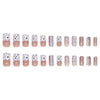12 Sizes-24 Pcs Press On Nails W1692