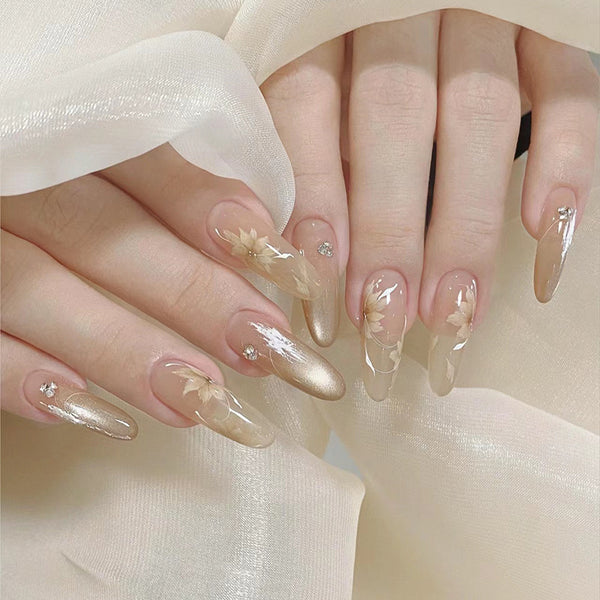 12 Sizes-24 Pcs Press On Nails MY065