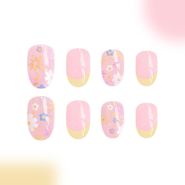 12 Sizes-24 Pcs Press On Nails C465