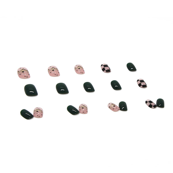 12 Sizes-24 Pcs Press On Nails R324