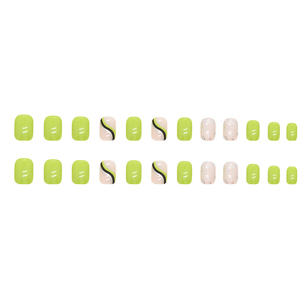 12 Sizes-24 Pcs Press On Nails W554