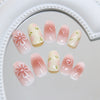 12 Sizes-24 Pcs Press On Nails R947