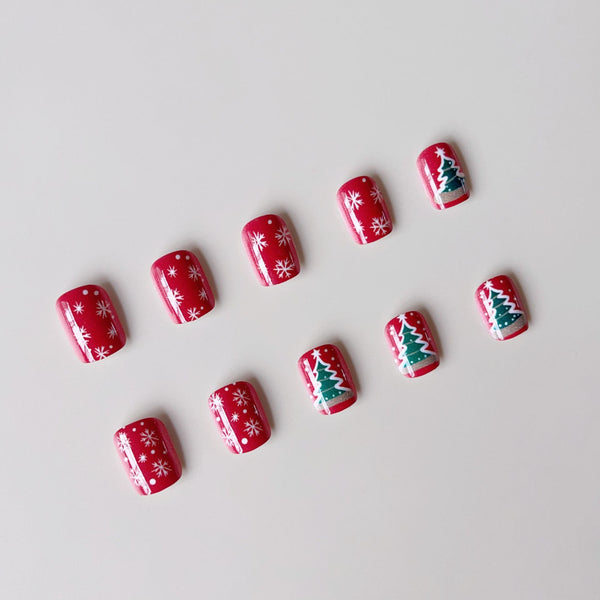 12 Sizes-24 Pcs Press On Nails A688