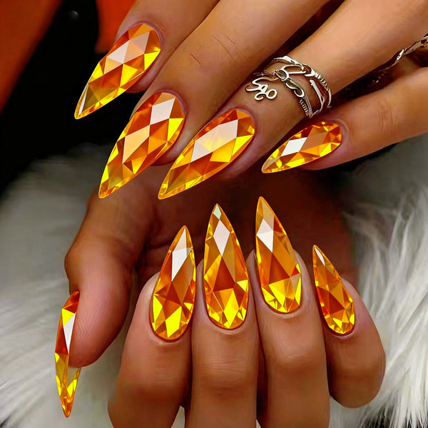 12 Sizes-24 Pcs Press On Nails Y1610