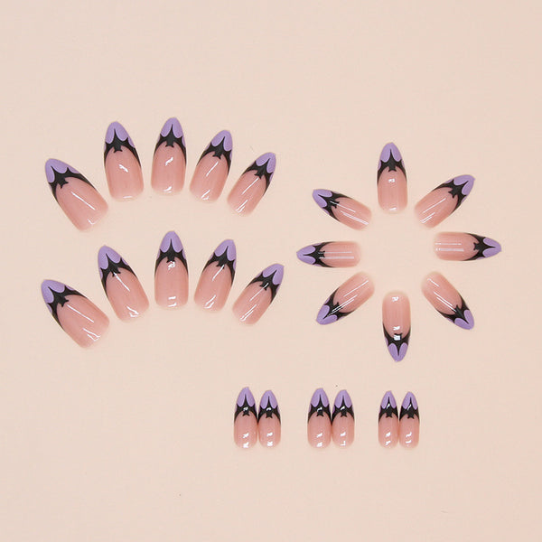 12 Sizes-24 Pcs Press On Nails W1607