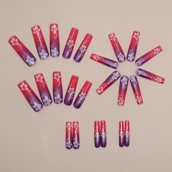 12 Sizes-24 Pcs Press On Nails G005