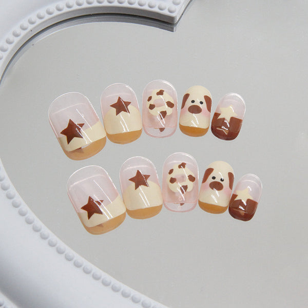 12 Sizes-24 Pcs Press On Nails R836