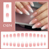 12 Sizes-24 Pcs Press On Nails C1061